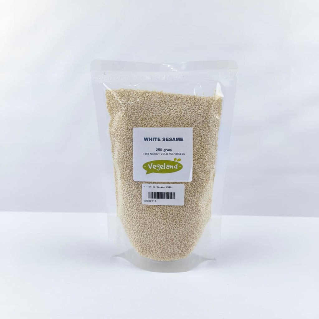 

Vegeland White Sesame 250Gr Wijen Putih