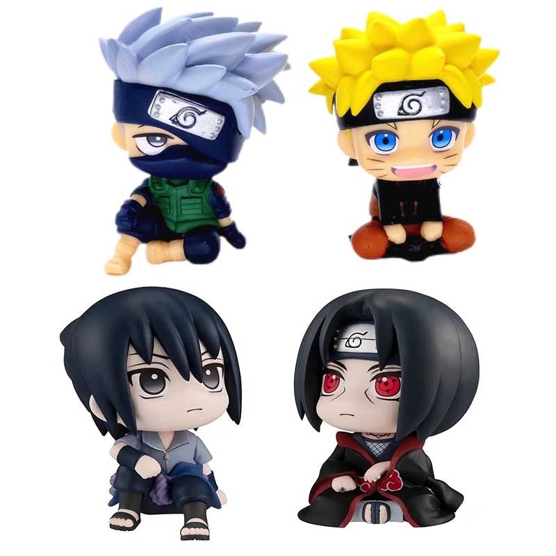 Cute Blind Box Toys: Naruto Figures of Naruto, Kakashi, Sasuke, and More