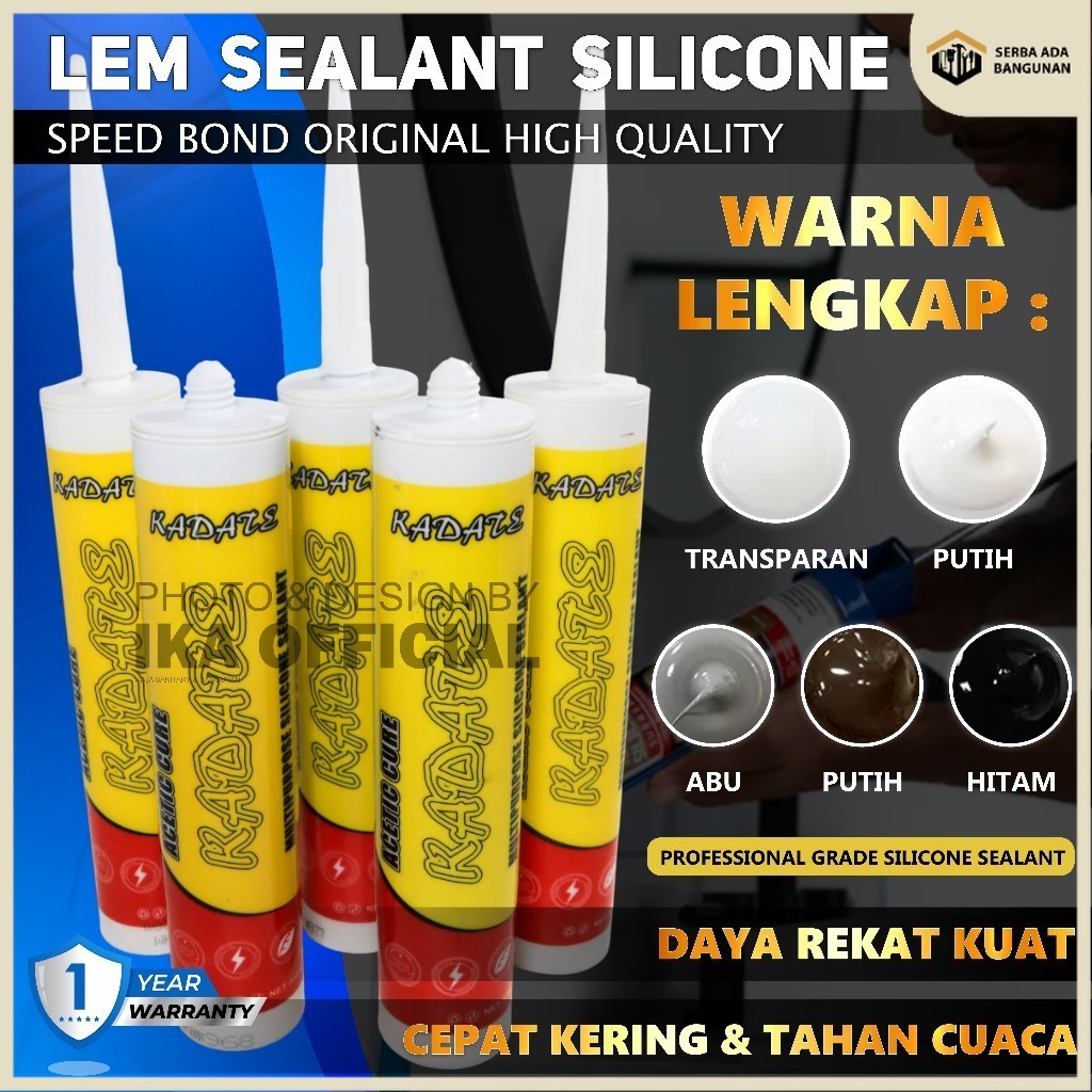 SAB Lem Botol / Lem Sealant Botol / Lem Silicone Glass / Lem Kaca Silicone Sealant Lem Kaca Perekat 