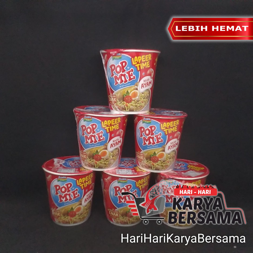 

MAKANAN MI INSTAN POP MIE AYAM CUP PACK 6'S X 75GR