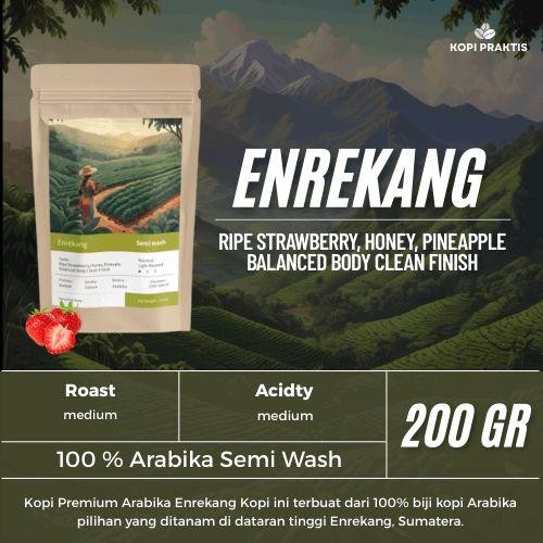 

ROASTED BEANS ARABIKA SEMI WASH ENREKANG 200 GR | BIJI KOPI SANGRAI | Coffee - GILING HALUS