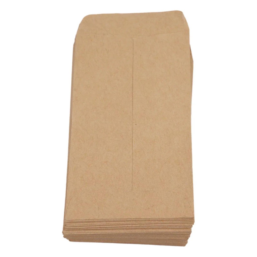 

100 Pack Brown Kraft Paper Envelopes | Mini Coin Packets For Small Items | Personalize With Stamps And Stickers