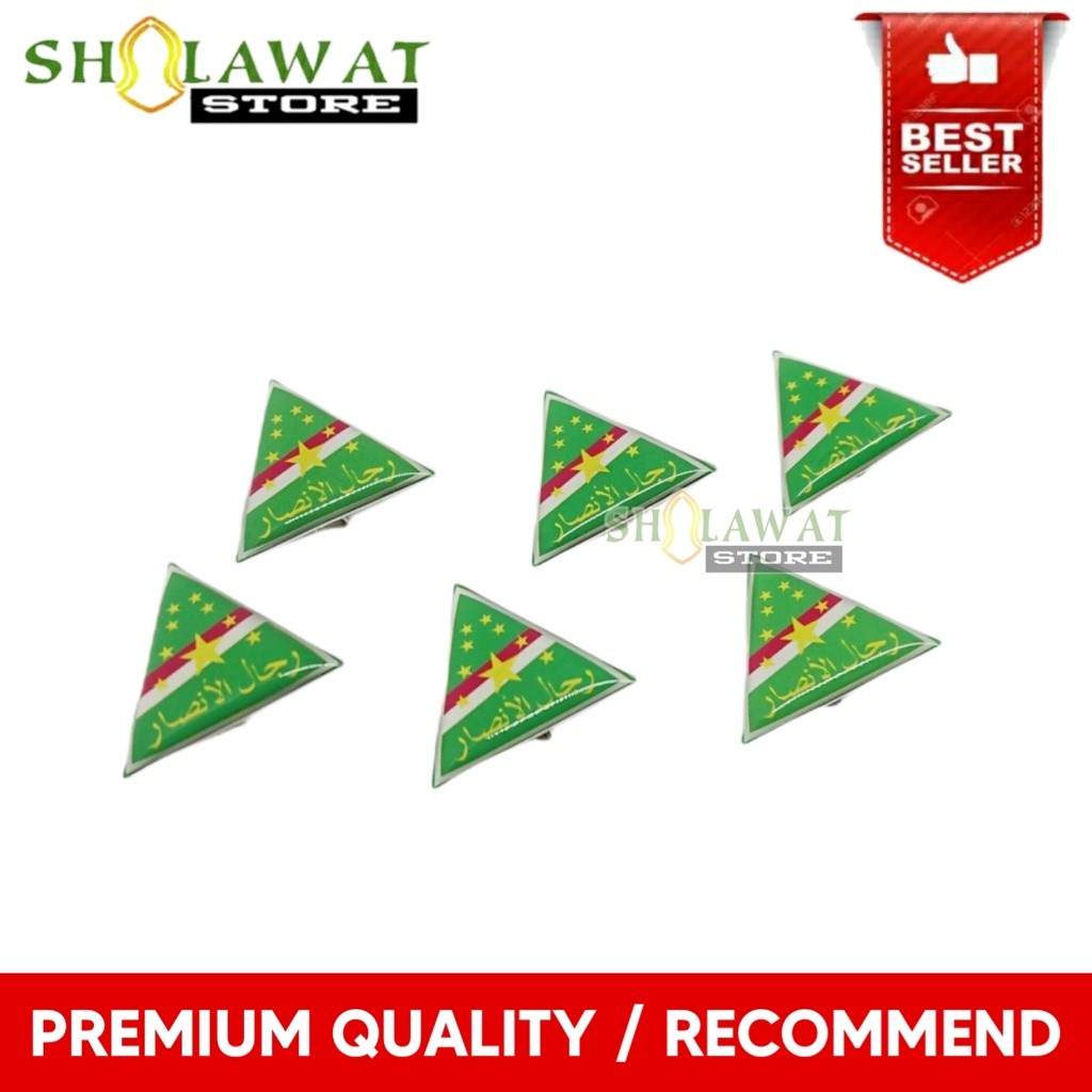 Pin Terompah Rijalul Ansor / Pin Rijalul Ansor Resin / Lencana Rijalul Ansor / Bros Rijalul Ansor Re