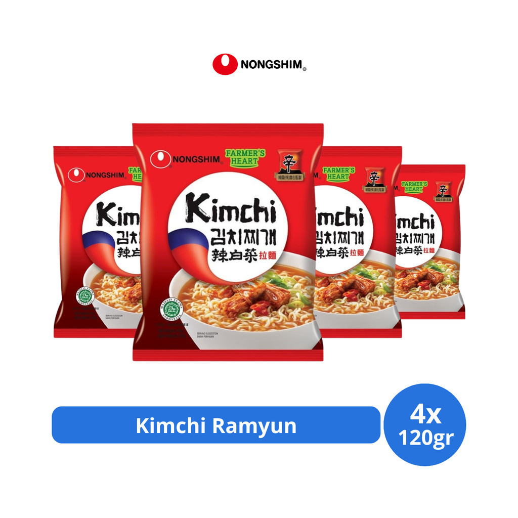 

Nong Shim Kimchi Ramyun 120gr x 4 pcs