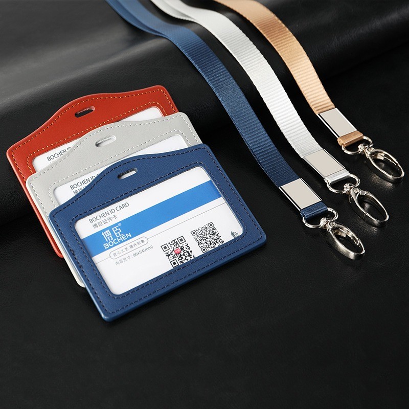 

Name Tag/ID Card Holder Kulit/Lanyard Kulit/Elegan Premium Kulit Transparan