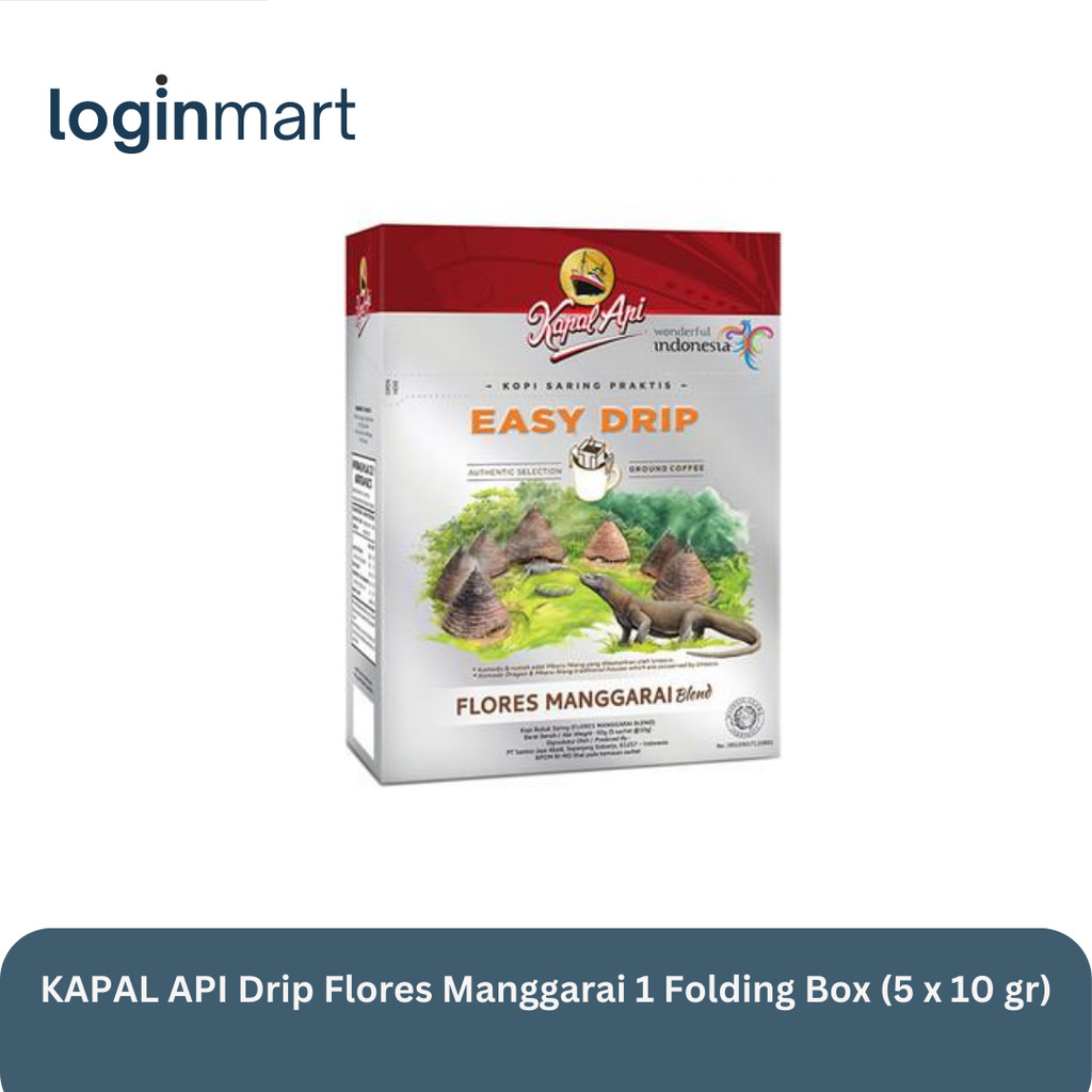 

KAPAL API Drip Flores Manggarai 1 Folding Box (5 x 10 gr)