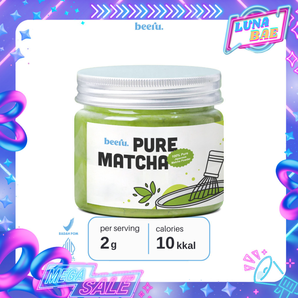 

Beeru Pure Matcha Powder 50gr - Matcha Powder Premium Japan