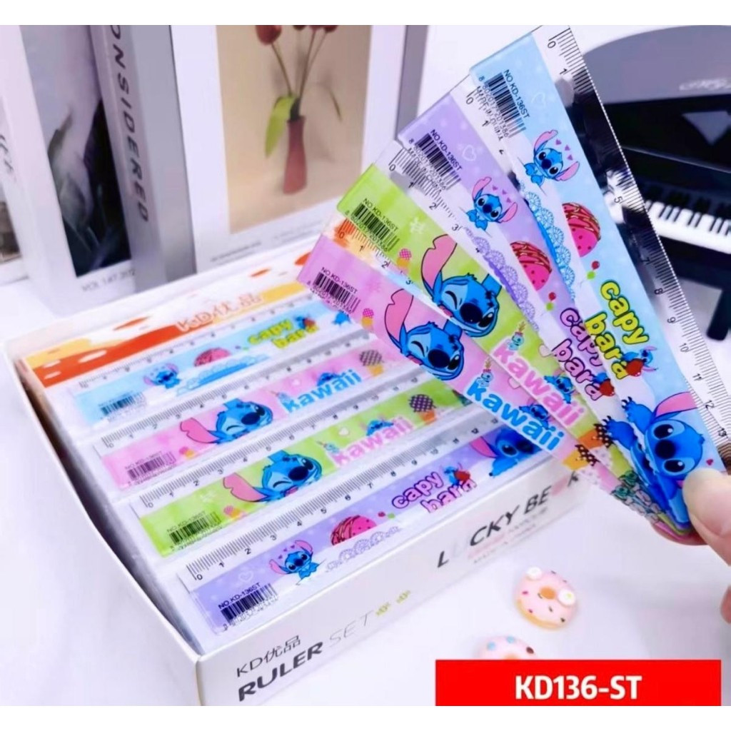 

(4PC) GARISAN PENGGARIS RULER 15 CM SANRIO CINNAMOROLL MELODY KUROMI LABUBU