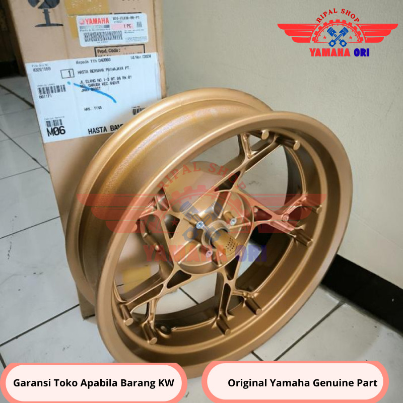 Pelek Velg Vleg Racing Belakang Xmax 250 Xmax250 Gold B74-F5338-00-P1 Original 2021-2024