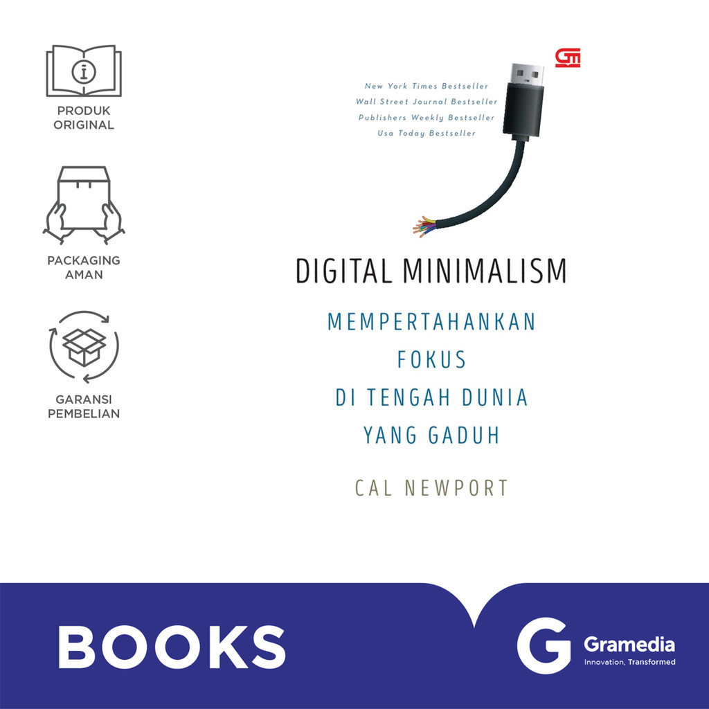 Buku Digital Minimalism: Mempertahankan Fokus di Tengah Dunia yang Gaduh