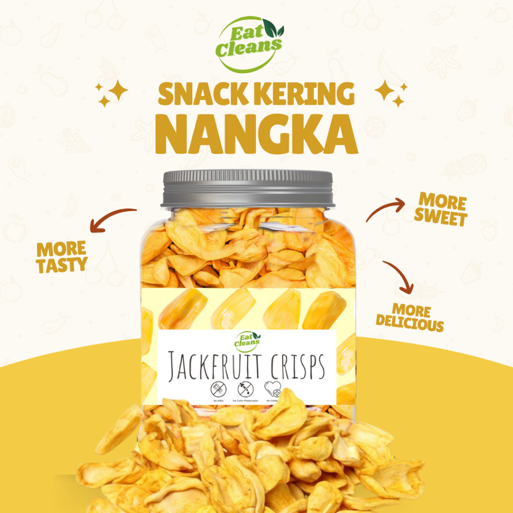 

New Cemilan Keripik Nangka Premium Kering Freeze Dried Jackfruit Cemilan Sehat Diet Rendah KaloriPremium