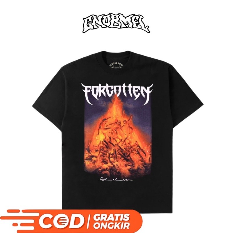 (COD) Tshirt Forgotten - Silalatu (hitam)