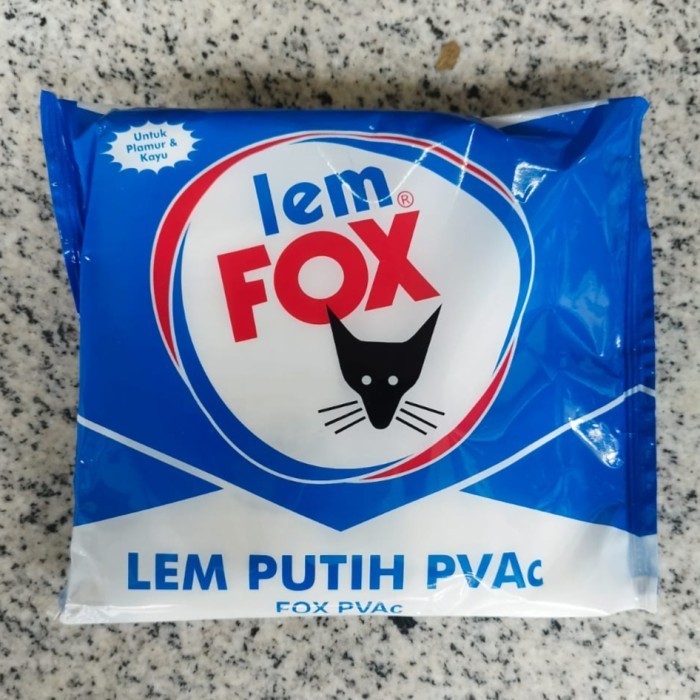 

Lem Fox PVAc Kantong Biru 600 gr untuk Plamur Tembok Dinding dan Perekat Kayu Kertas Lem Putih Cap Tikus