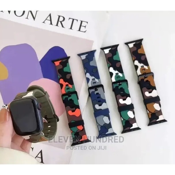 TALI JAM STRAP SMARTWATCH APPLE WATCH IWATCH CAMO CAMOUFLAGE KAMUFLASE T500 T55 ULTRA 2 8 T800 DLL