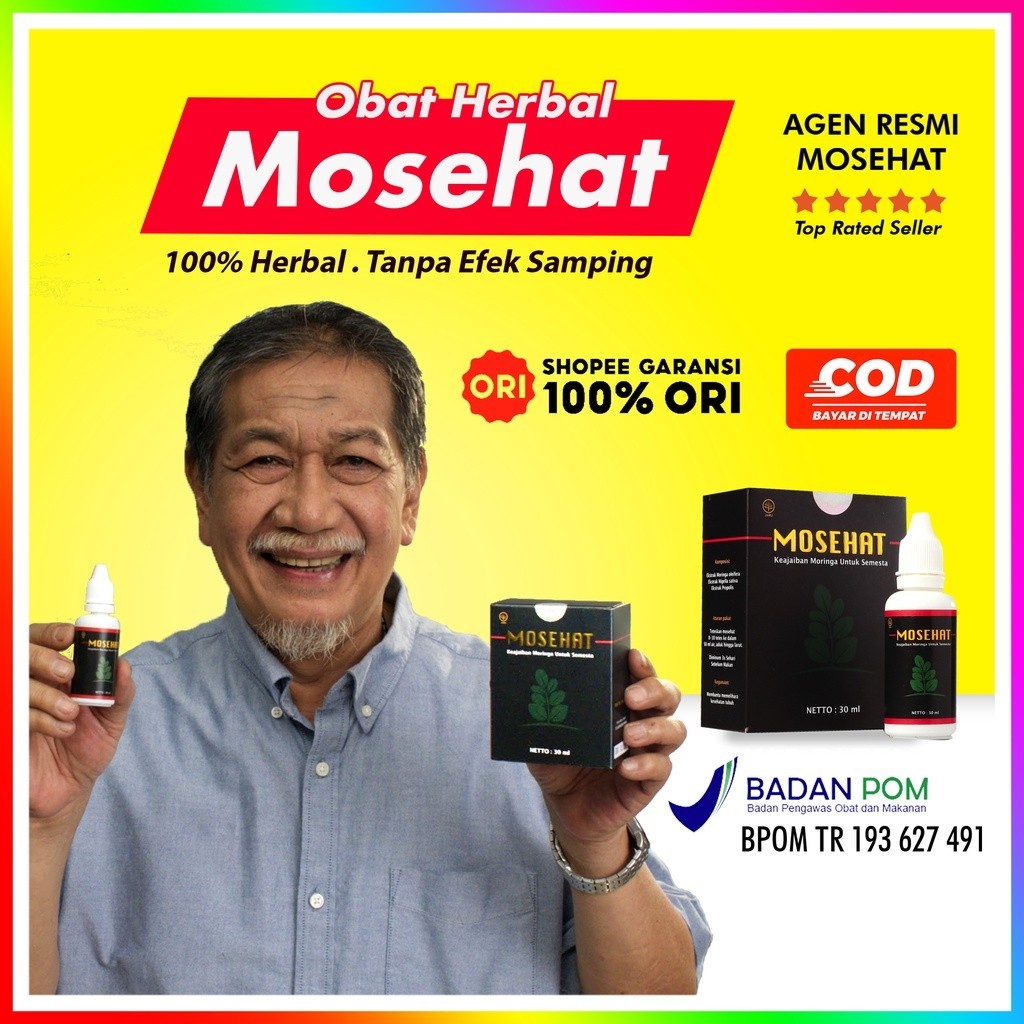 MOSEHAT ORIGINAL Obat Herbal Ampuh Berkhasiat - BPOM Obat Hernia vertigo asam lambung ktm herbal