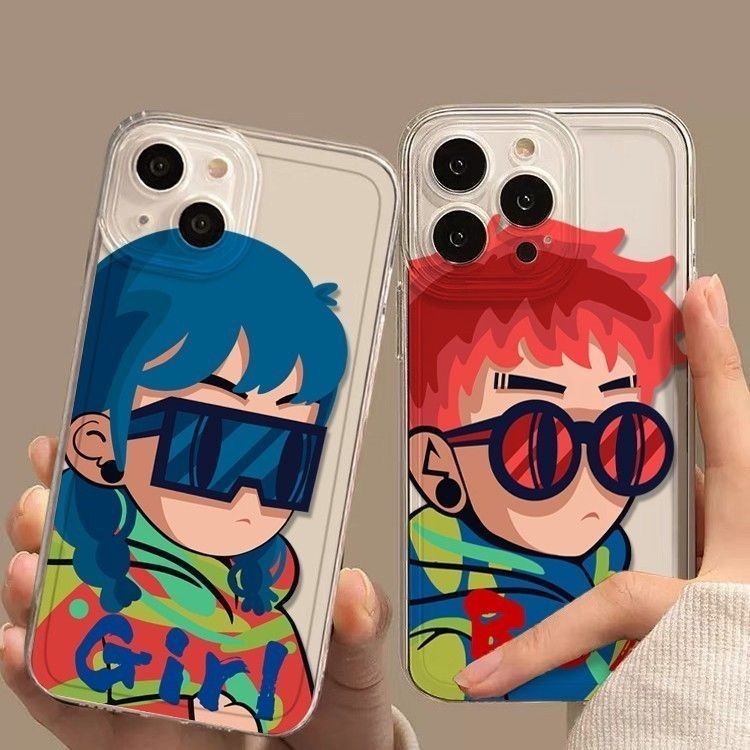 Pria dan wanita trendi Case hp iPhone 11 pro max 15 pro max 13 pro max 14 plus 15 plus 12 pro max xr