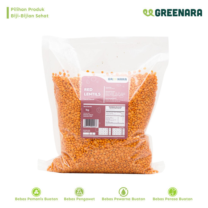 

HEMAT! Lentil Merah 1 Kg / Red Whole Lentils