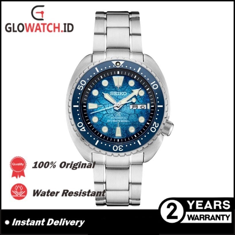 Jam Tangan Pria Seiko SRPH59 Prospex US Special Edition Ocean Conservation Turtle Diver Automatic Bl