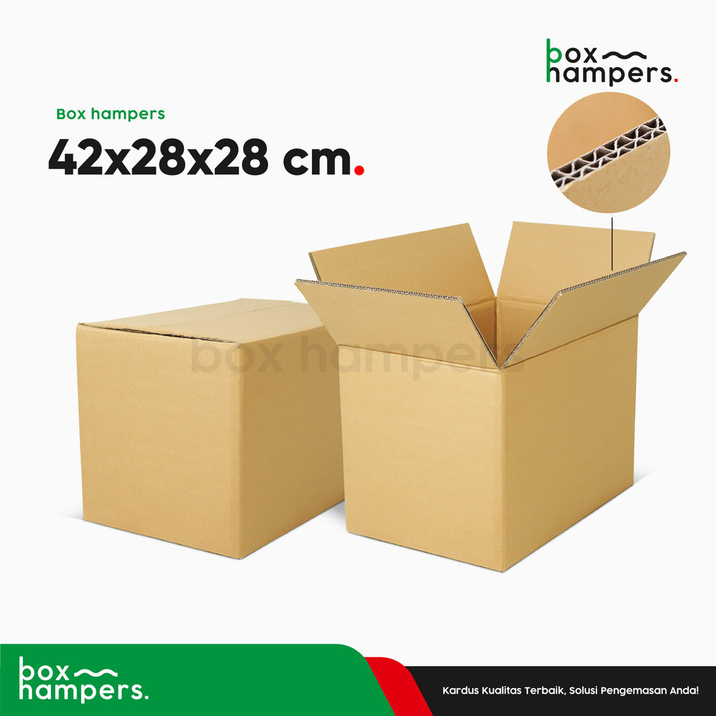 

Box Double Wall 42x28x28 cm. Box/Karton/Kardus/Kotak/Normal/Amdk/BoxNormal/A1/Tinggi28