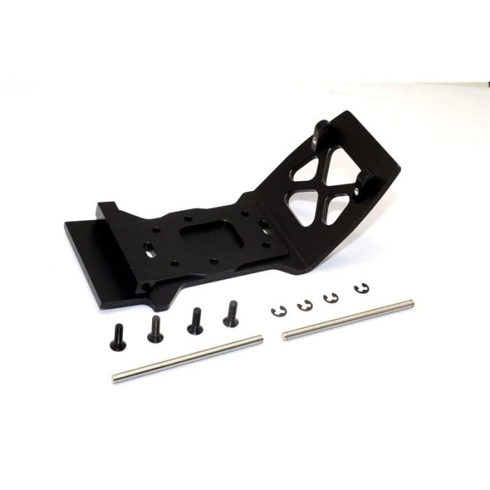 HPI Savage XS Flux Aluminum Rear Skid Plate - 1Pc Set Black