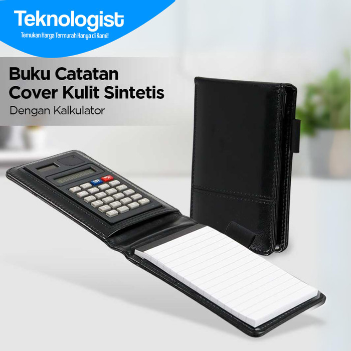 

Buku Catatan Note Cover Kulit Sintetis dengan Kalkulator