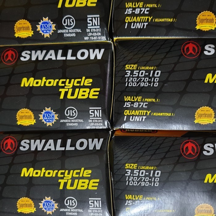 Ban Dalam Swallow 350 - 10 Ban Vespa PX Sprint Excel 350-10 Ring 10                         ANDALAN 