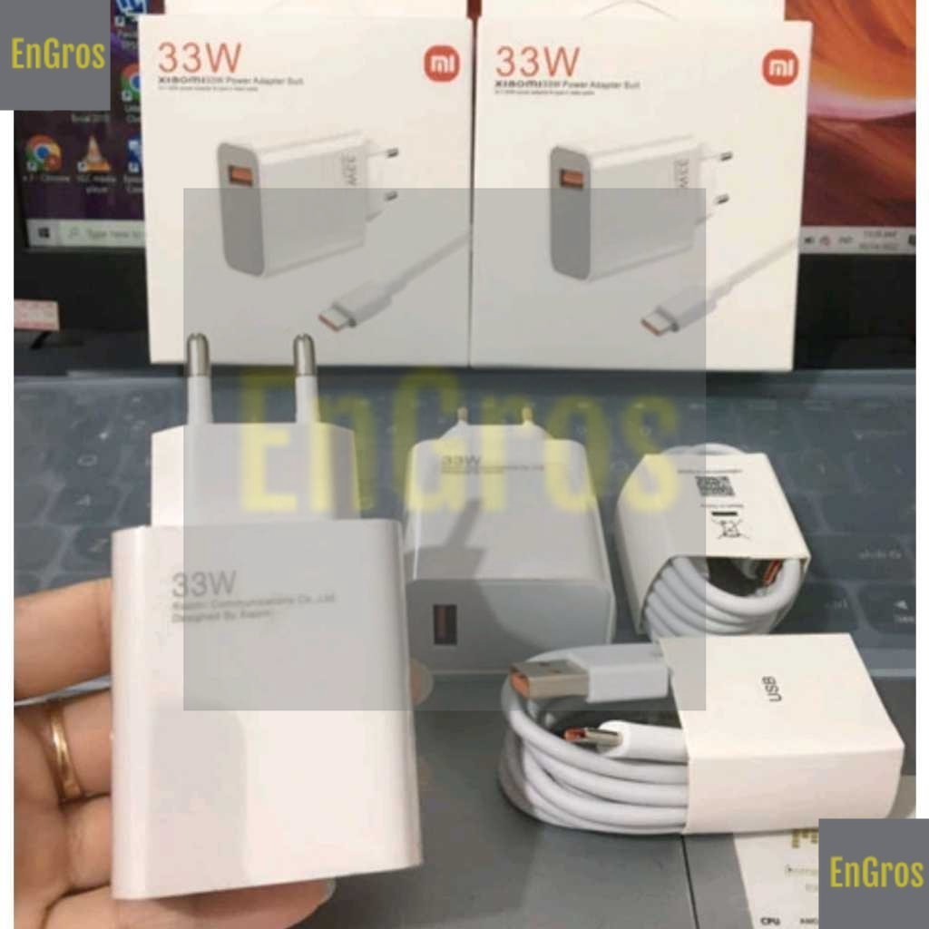 (CEK TIPE) 33W Charger Travel Xiaomi 33 Watt Fast Turbo Charging 33 Watt MDY11EZ MDY-11-EZ