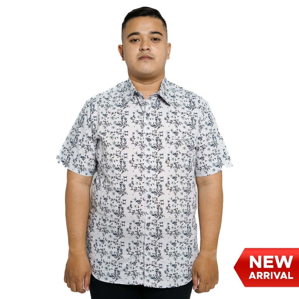 Promo Cressida  Kemeja Big size Pria Putih - Rmbs.fb809