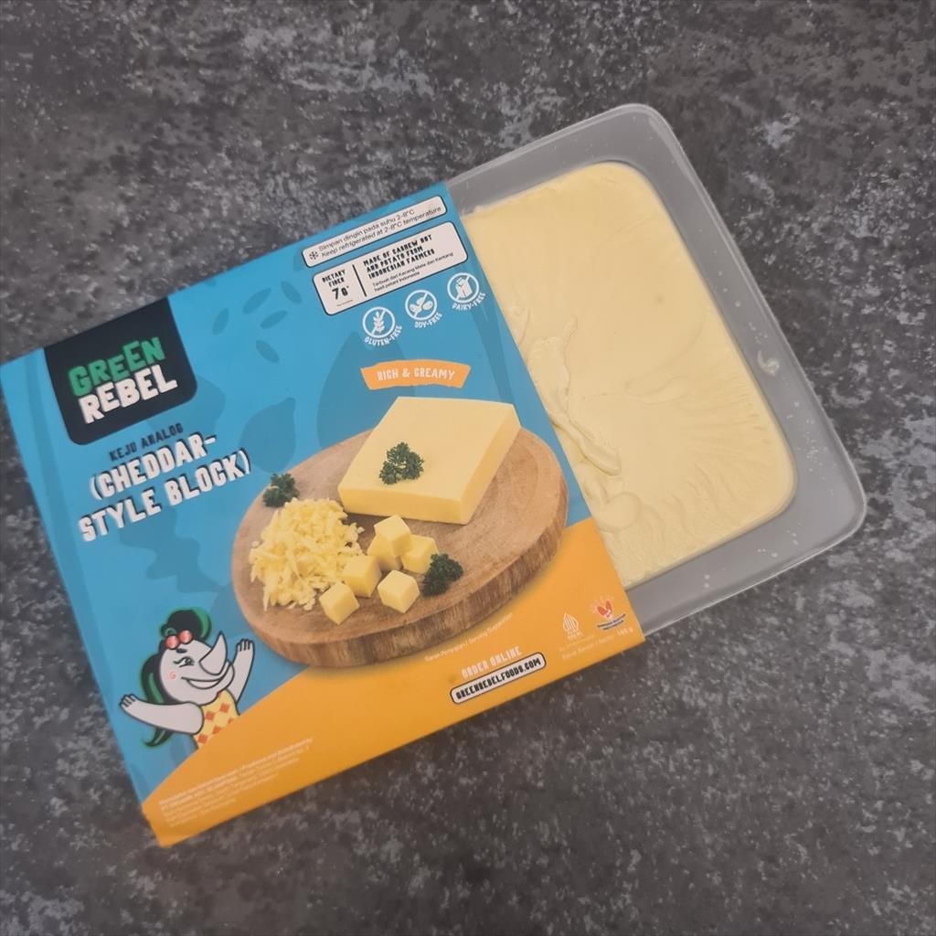 

Green Rebel - Cheddar Cheese Dairy Free Vegan ( Keju Analog ) 165g
