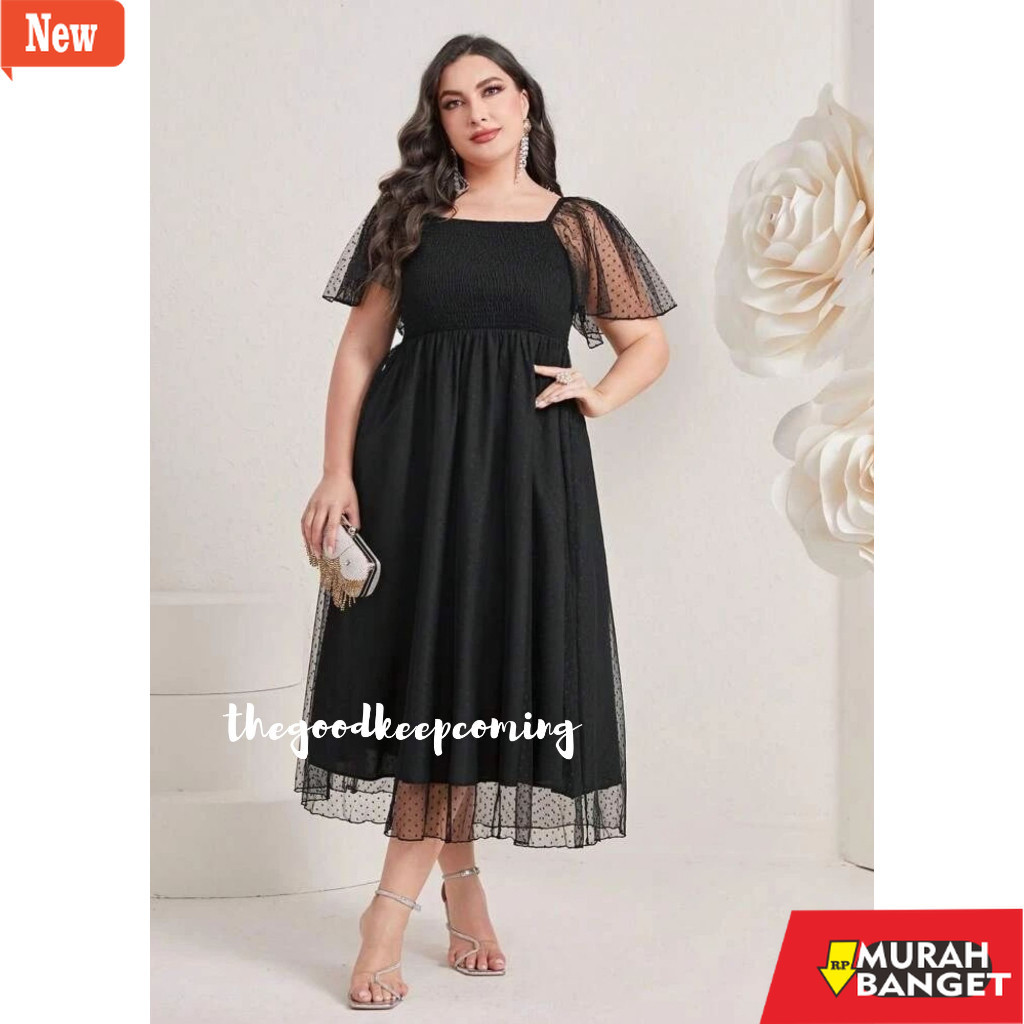 dress wanita kekinian Camelia Dress Big Size/maxi dress jumbo/ slim dress big size/ drees jumbo/ dre