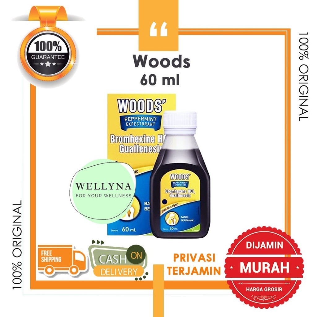 

Obat Batuk Woods peppermint Expectorant & Antitussive obat batuk berdahak & tidak berdahak