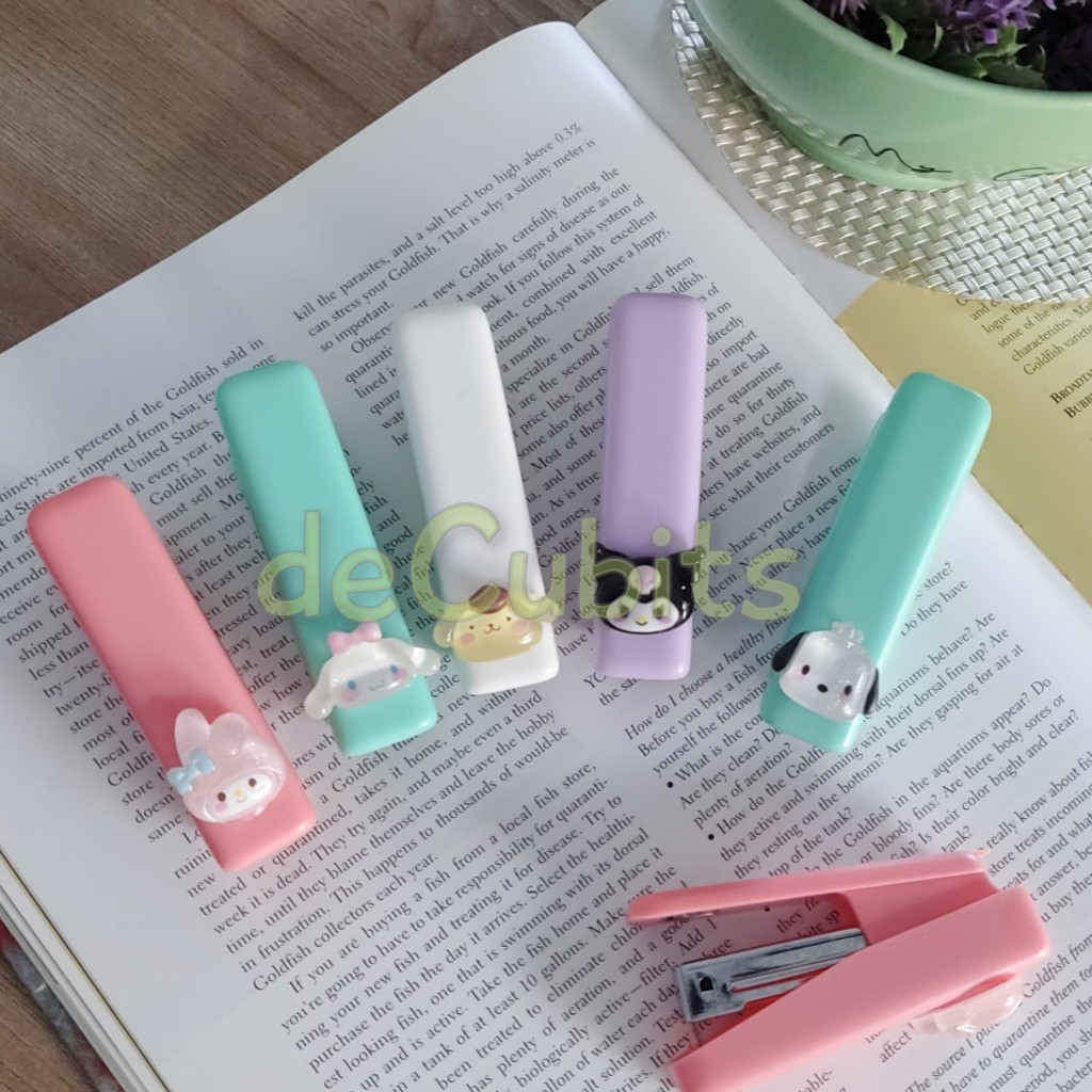 

DC Stapler Staples Hekter Jekrekan Kuromi Cinnamoroll My Melody Pompompurin Pochacco GLOSSY