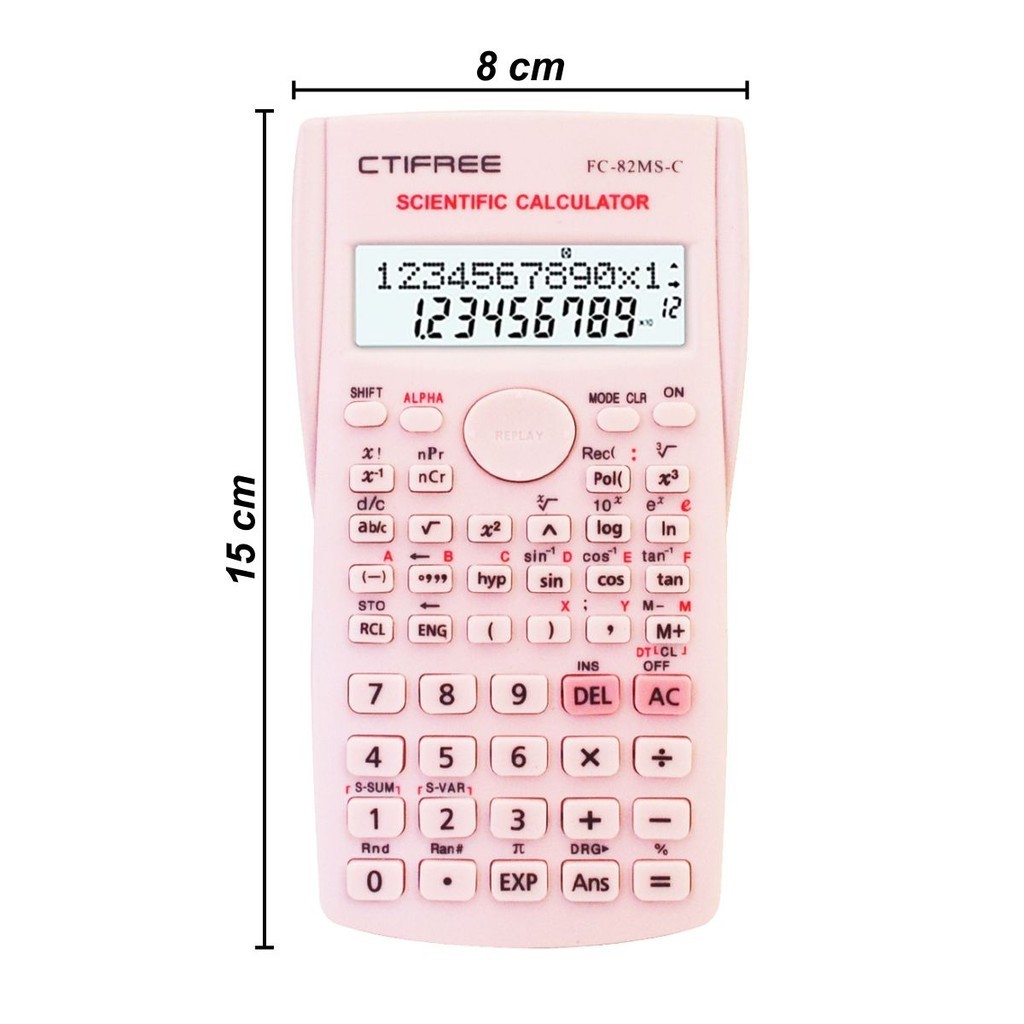 

Calculator CTIFREE FC-82MS-C Warna Elektronik Scientific Kalkulator