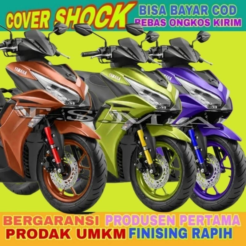 Shock Depan Aerox 155,   Yamaha Aerox 155 Cover Shock