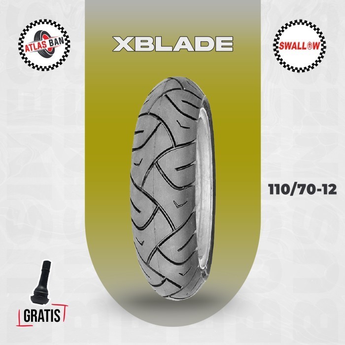 Ban Tubles Motor VESPA MATIC SWALLOW XBLADE 110/70 Ring 12