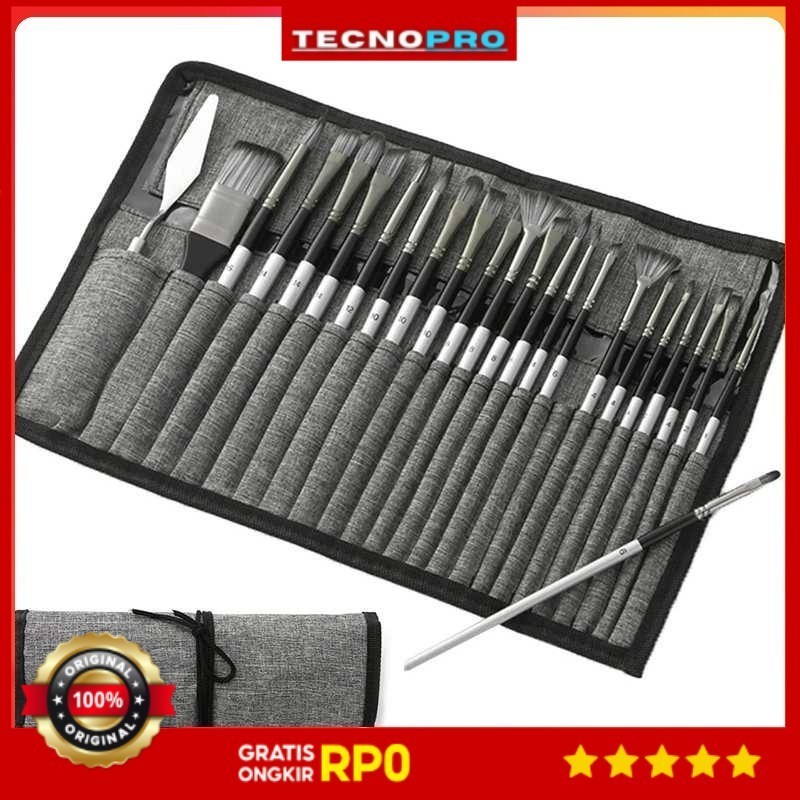 

TECNOPRO - WESEEKART Set Kuas Lukis Cat Air Minyak Nylon Paint Brush 24 PCS - MSA-214