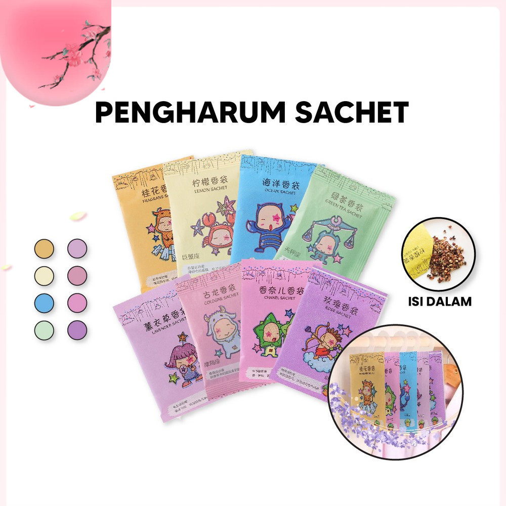 Pengharum Ruangan Sachet Serbaguna C835 Parfum Ruangan Saset Mini Pewangi Ruangan Aromaterapi / Pewa