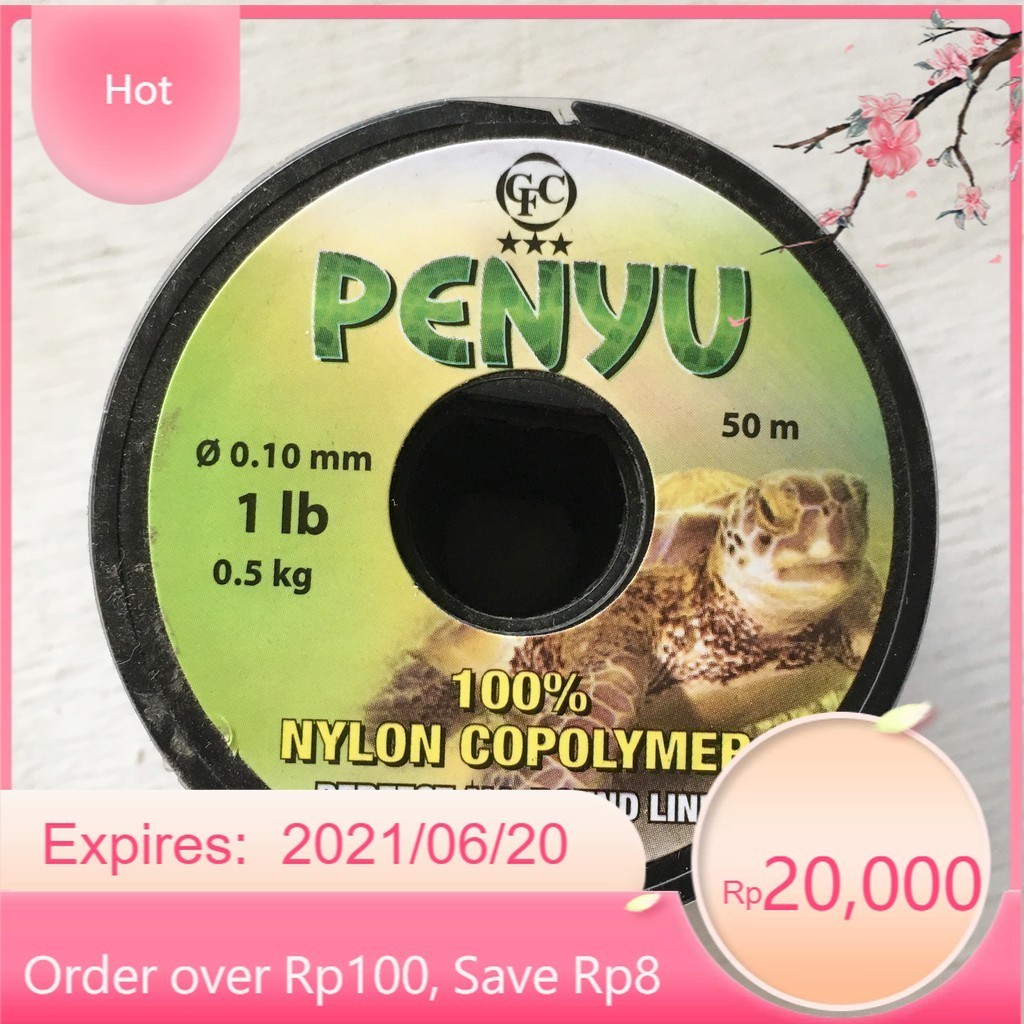 Penyu 50 Meter - senar pancing penyu asli 100% - senar penyu