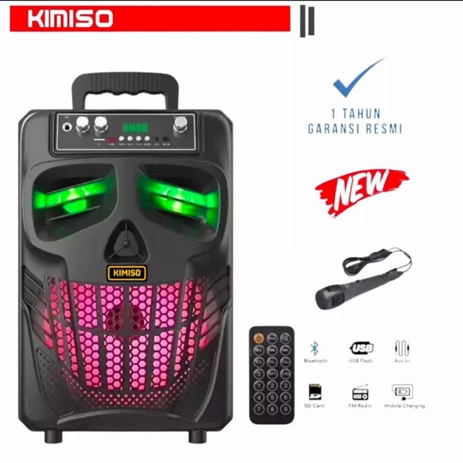 NEW Speaker Terbaru Kimiso 7801 8'8 INCH Free Mic