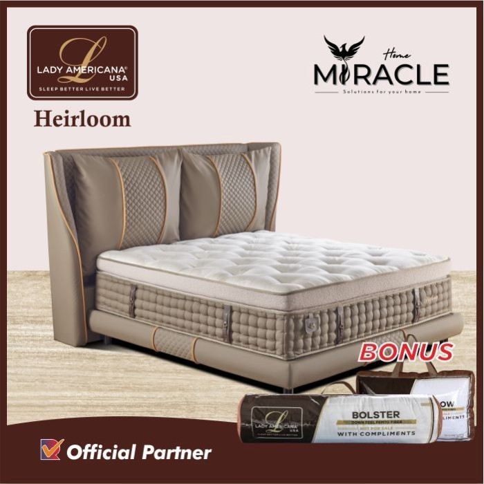 Springbed Lady Americana Heirloom ( Kasur & Full Set )