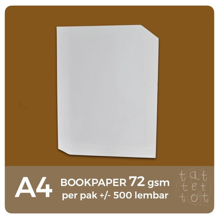 

promo ✨ -book paper | bookpaper | storaenso | novel | 72 gr | A4