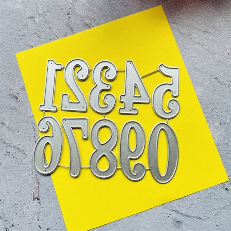 

Metal Cutting Dies Letter Number Template for Scrapbook Album Paper Card Emboss