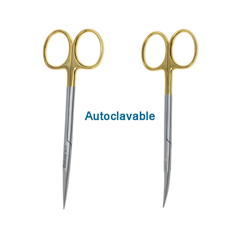 

Stainless Steel Autoclavable Tissue Scissors Straight Curved Pointed Scissors 10cm/11cm/12.5cm/14cm