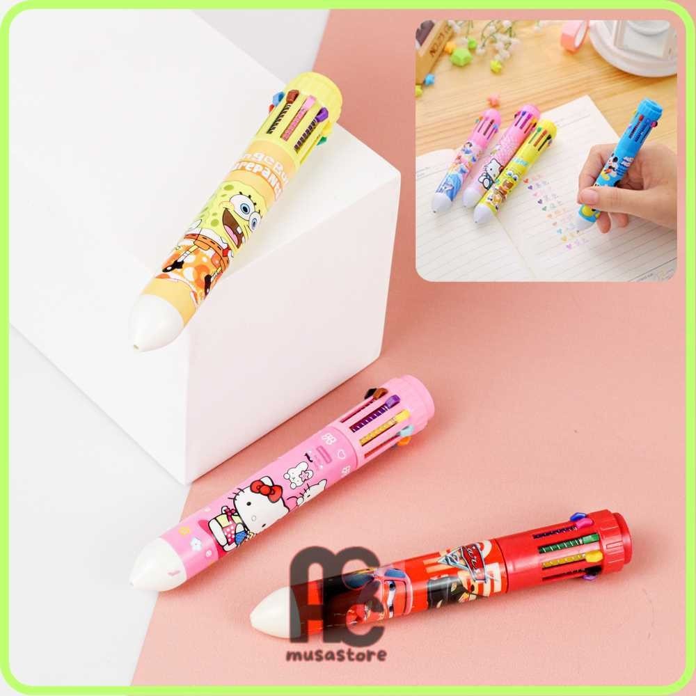 

Pena Ballpoint Multi Warna 10 Color Pen 1 PCS - SM-10