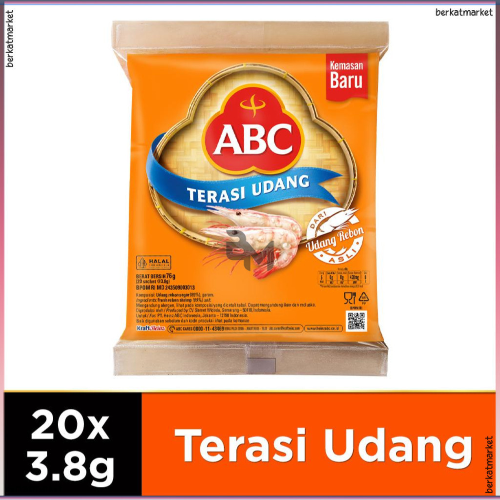 

ABC Terasi Udang Sachet Isi 20pcsx3.8gram Merah Bubuk Matang Siap Pakai Cirebon Asli Siwang Bawang Khas Tuban Super Bangka Garut Palembang Samhok Toboali Singkawang Sidoarjo Aa B9 H Ismail Puger Sangrai Rebon Kiloan