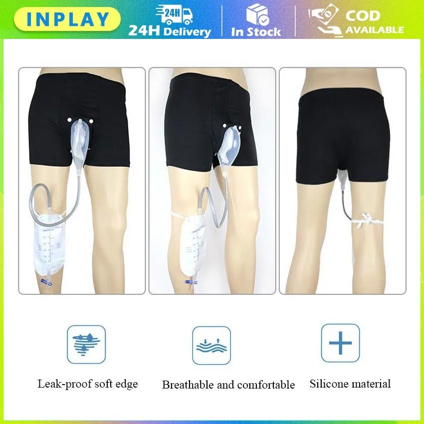 Berdiri Berjalan Urinoir Tempat Tidur / Urinoir Khusus Pria Silikon / Pria Tas Pengumpul Urin Tua