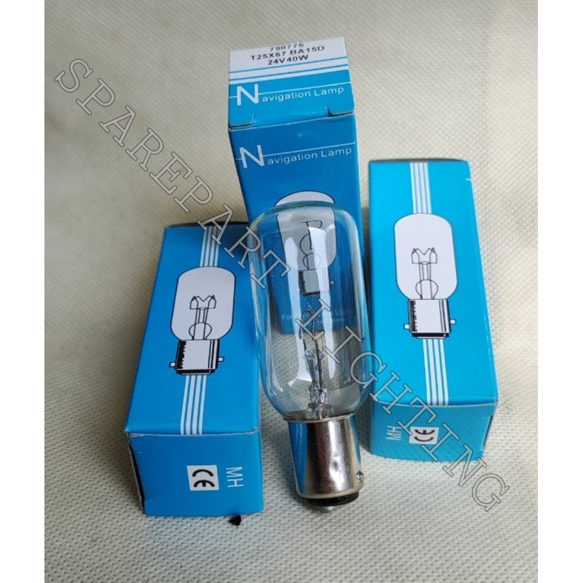 LAMPU NAVIGASI BA15D 24V 40W