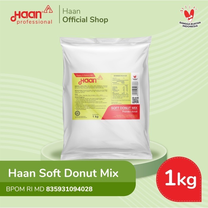 

TERJUAL Haan Donut Mix - Soft - Tepung Premix Donut Lembut