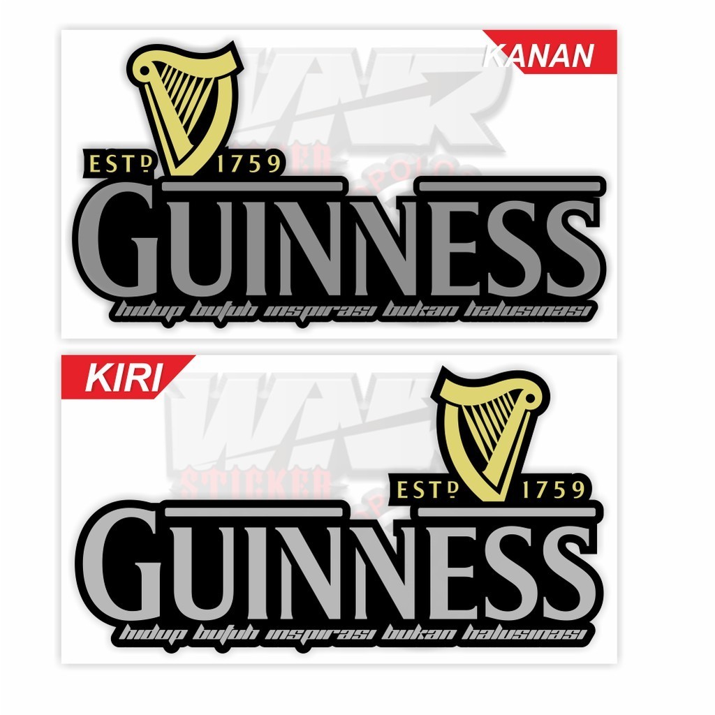 Promo sticker cutting guinness universal