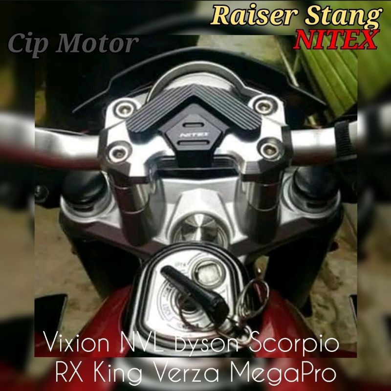 Barklem Cover raiser Peninggi stang vixion byson scorpio Rx king verza BAR Clamp Raiser Stang